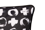 Mulher gemétrica de veludo de almofada 45x13x45 cm