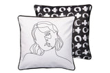 Coussin Velvet Gemetric femme 45x13x45 cm