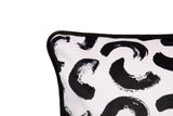 Mulher gemétrica de veludo de almofada 45x13x30 cm