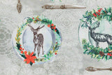 MANTEL ANTIMANCHAS PLATOS NAVIDAD 145x180 CM