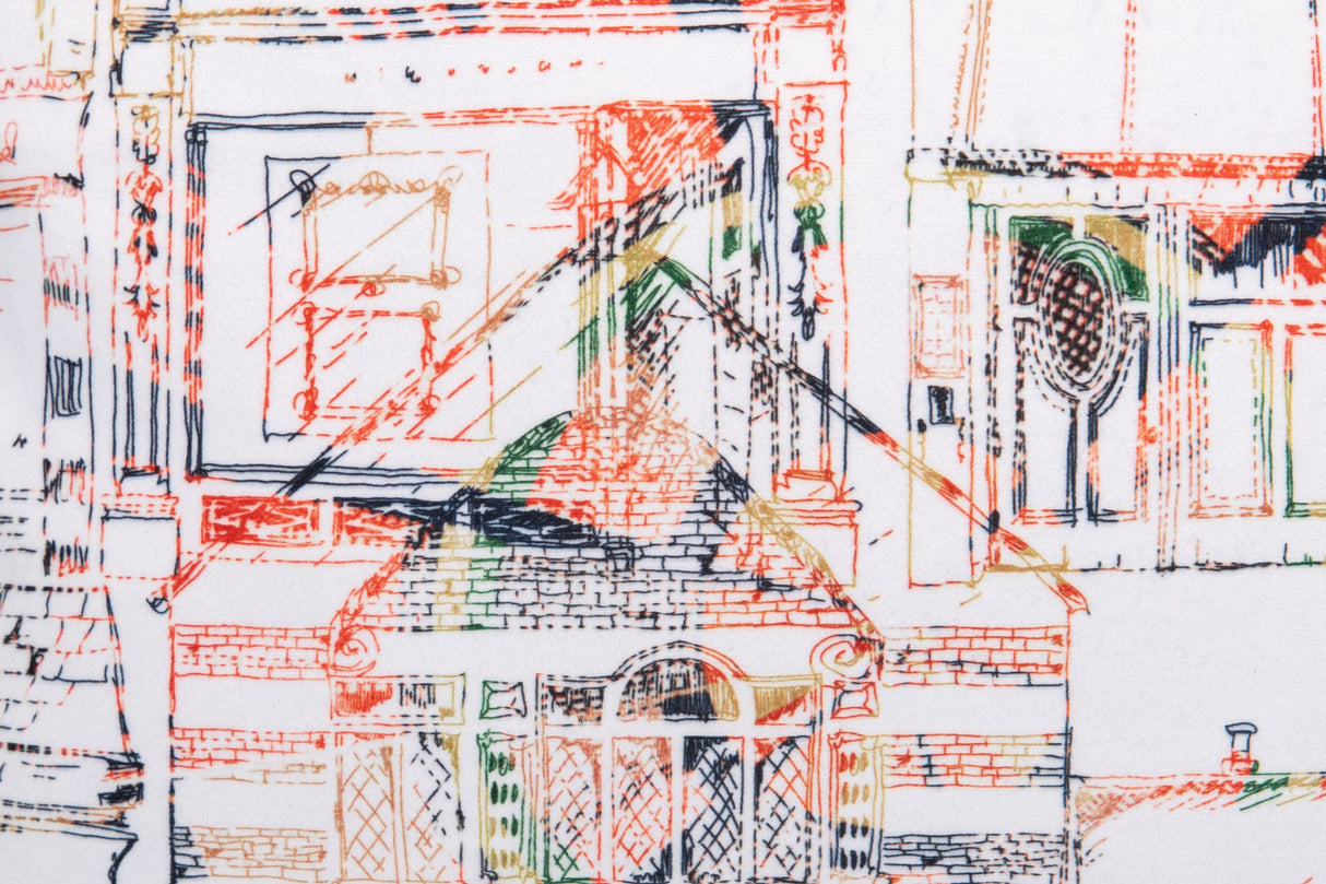 Klassische klassische Gebäude Velvet 45x13x45 cm