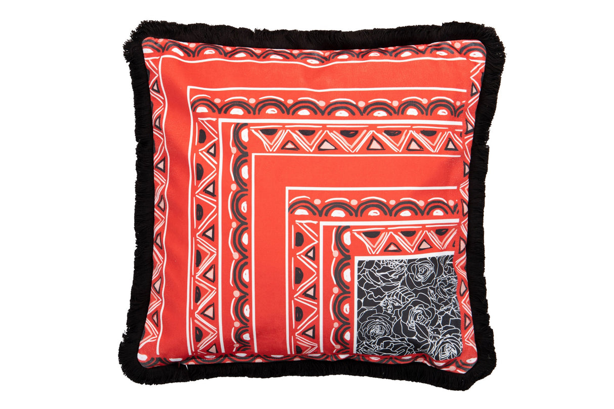 Klassische klassische Geometrie -Samt 45x13x45 cm