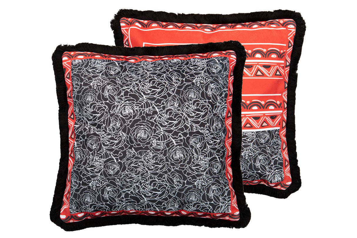 COJIN CLASSIC GEOMETRIA VELVET 45x13x45 CM