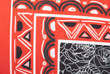 Klassische klassische Geometrie -Samt 60x13x45 cm