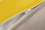 Cuscino grigio giallo 45x13x30 cm