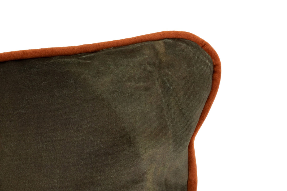 Coussin en velours doré 45x13x45 cm