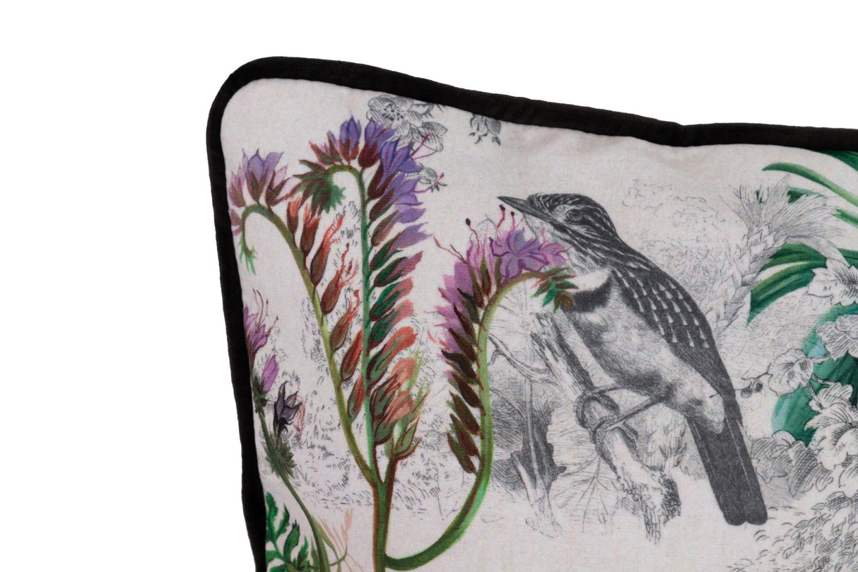 COJIN VELVET FLORES GEOMETRICO 45x13x45 CM