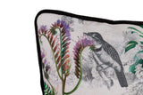COJIN VELVET FLORES GEOMETRICO 45x13x45 CM