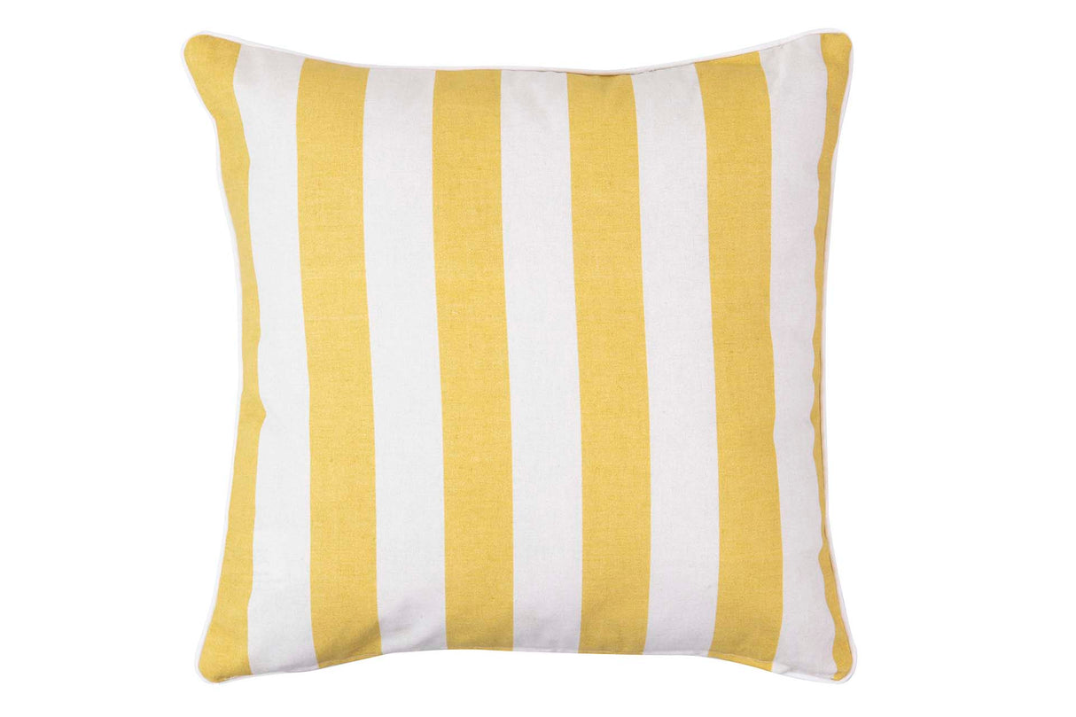 Coussin de coton rayures loro 45x13x45 cm