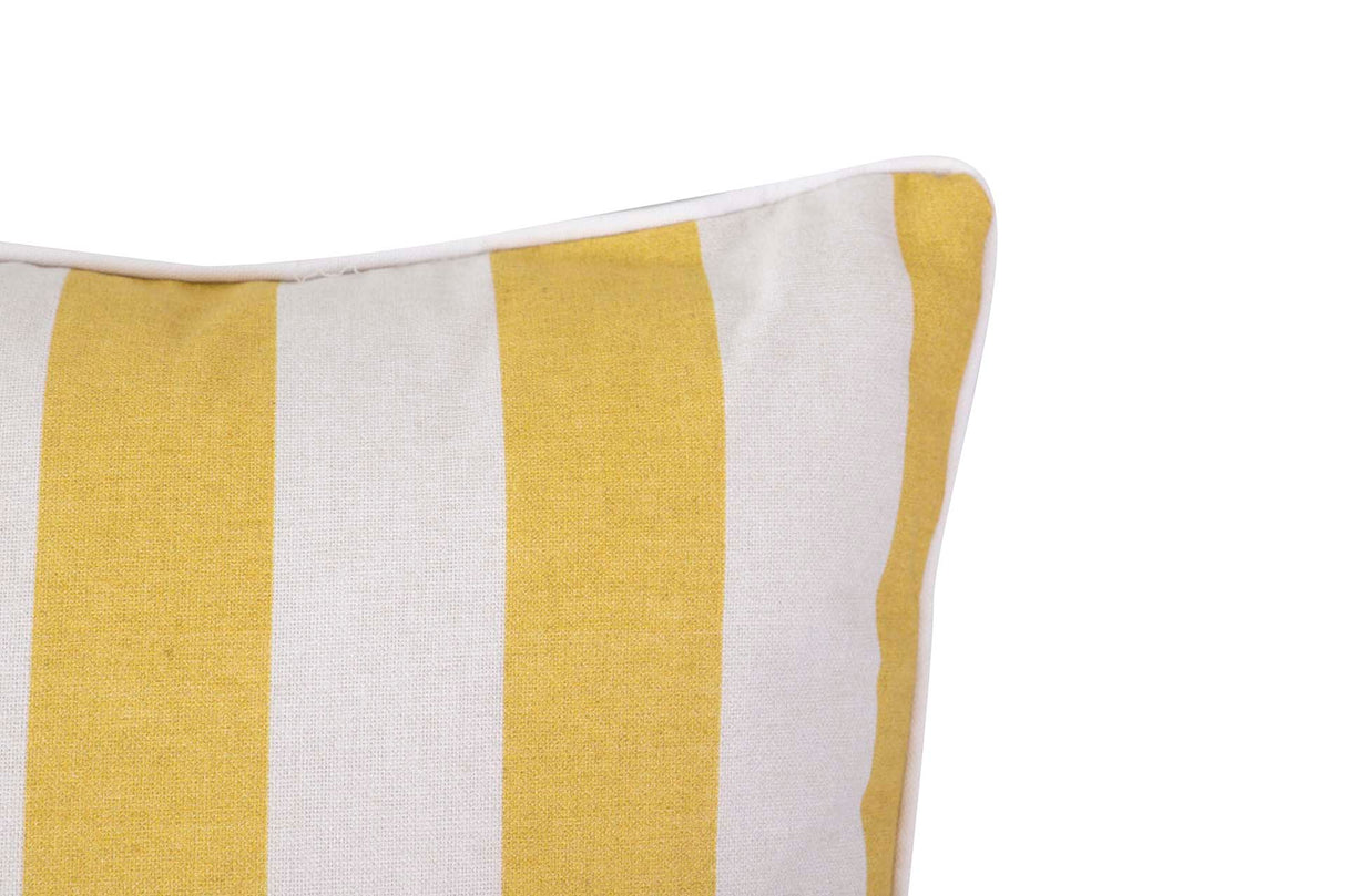 Algodão Cushion loro Stripes 45x13x45 cm