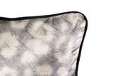 Leopardo di velluto cuscino 45x13x30 cm