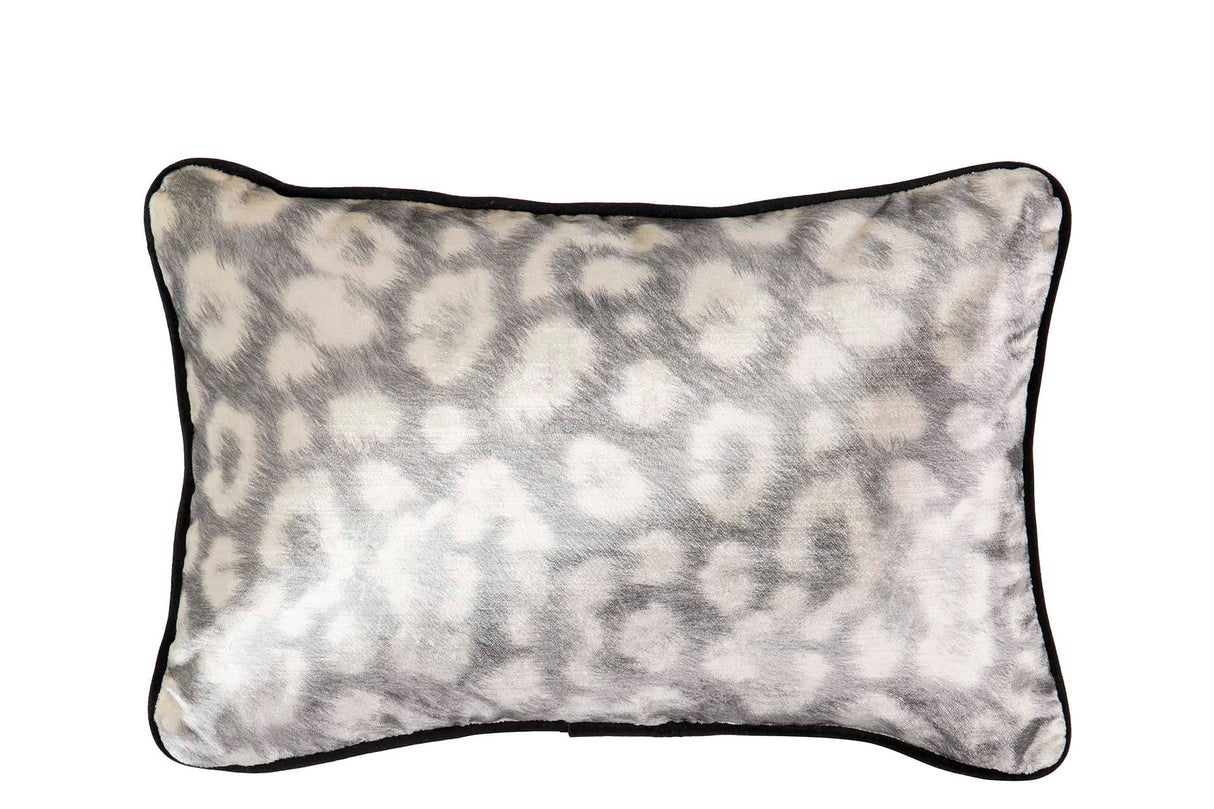 Leopardo di velluto cuscino 45x13x30 cm