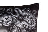 Cuscino in velluto Inferno 43x13x43 cm
