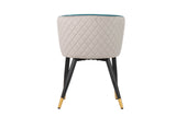 SILLA VELVET AZUL GRIS ENVES 55x57x76 CM