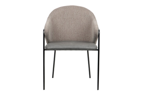 SILLA PU POLIESTER GRIS 57x59x82 CM