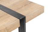 MESA COMEDOR MADERA-METAL NATURAL 180x90x76 CM