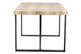 MESA COMEDOR MADERA-METAL NATURAL 180x90x76 CM