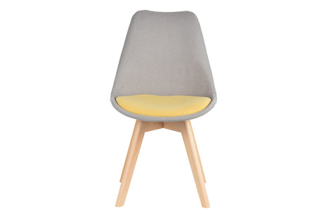 Chaise de polyester gris 49x60x81 cm