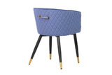 SILLA CON TIRADOR VELVET MORADO 55x57x76 CM