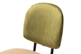 TABURETE BAR VELVET VERDE MARRON 43x53x108 CM