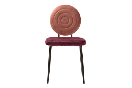 SILLA VELVET ROSA MORADO 45x58x83 CM