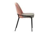 Chaise de ligne en polyester rose 50x58x83 cm