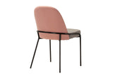 Chaise de ligne en polyester rose 50x58x83 cm