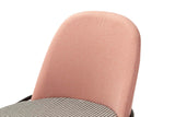 Chaise de ligne en polyester rose 50x58x83 cm