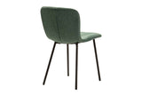 Chaise de polyester vert 44x52x77 cm