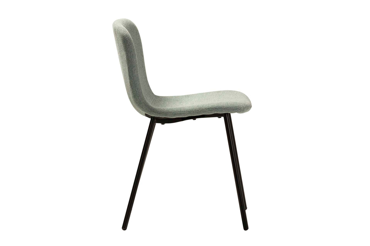 Chaise de polyester vert 44x52x77 cm