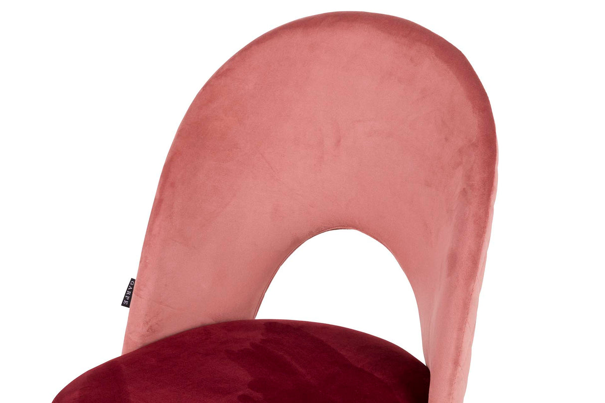 SILLA VELVET ROSA GRANATE 49x54x87 CM