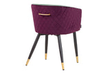 SILLA VELVET MORADO AZUL 55x55x76 CM