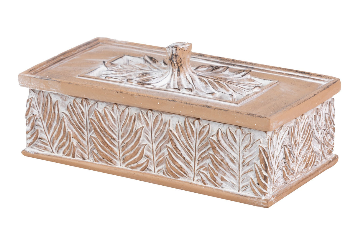 Box in resina naturale 20x10x7,5 cm