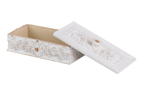 CAJA RESINA BLANCO 20x10x7,5 CM