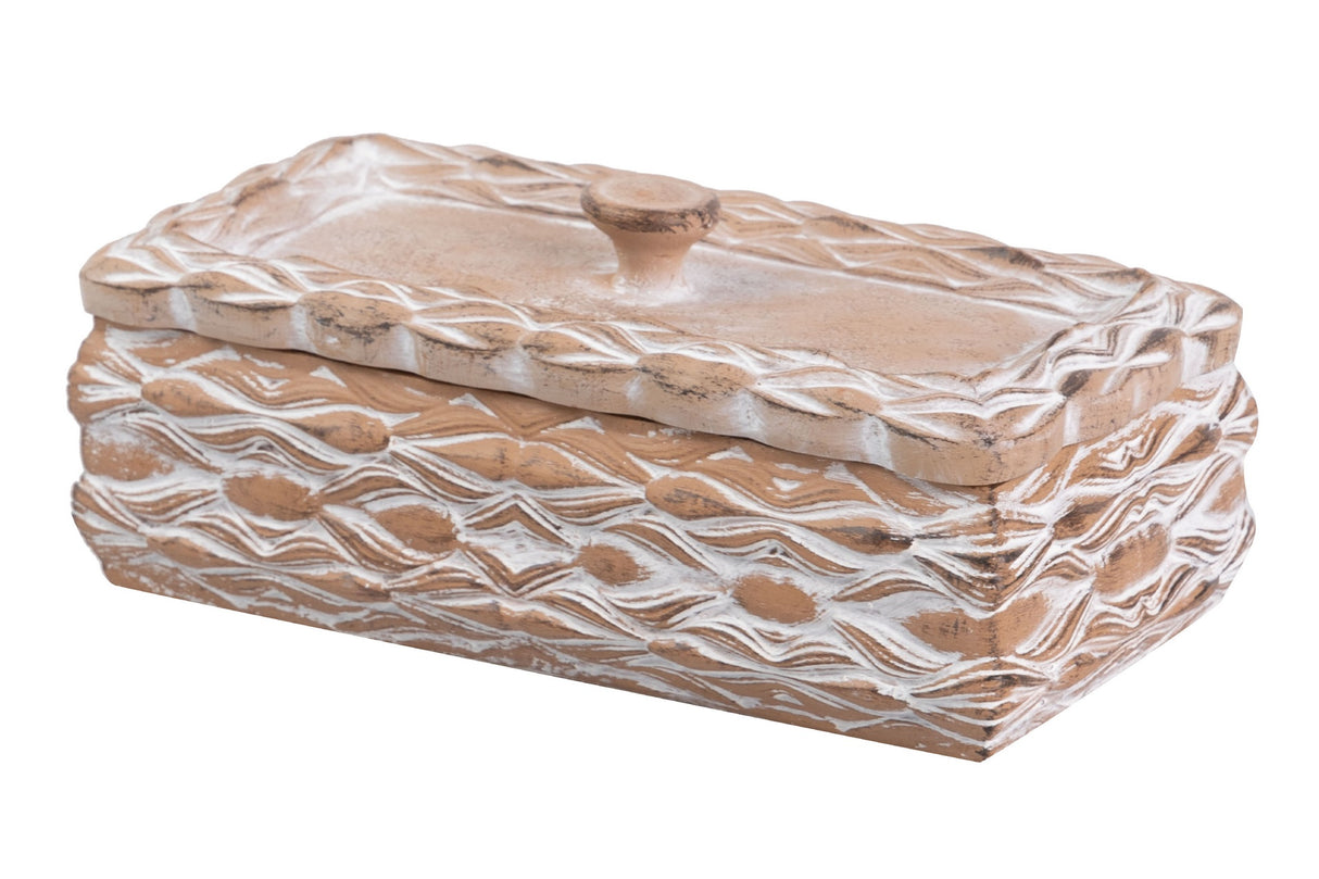 Box in resina naturale 20x10x7,5 cm