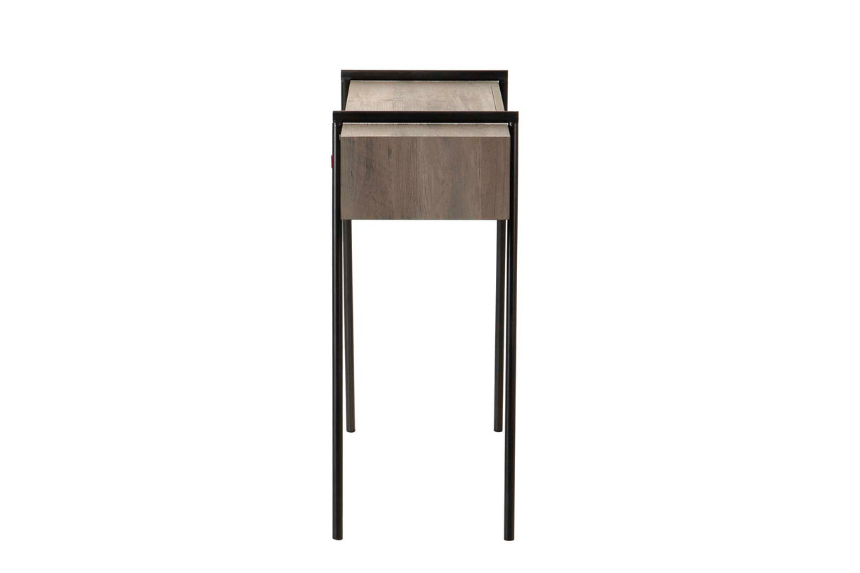 Console de metal mdf vilino k/d 120x34x77 cm