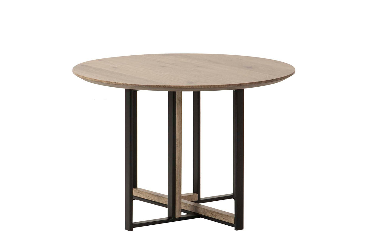 MESA DE CENTRO MDF METAL VINILO 60x60x40 CM