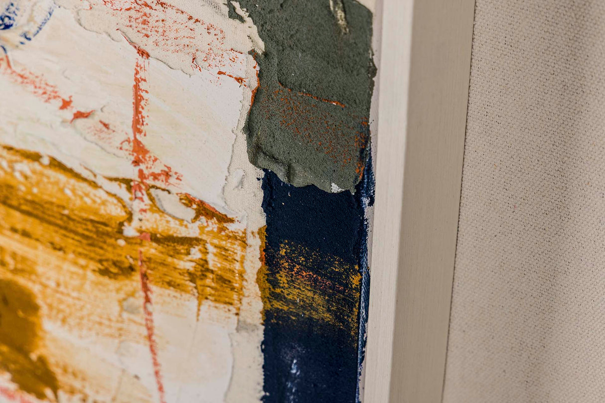 100% handgemalte Abstract Box 120x6x170 cm