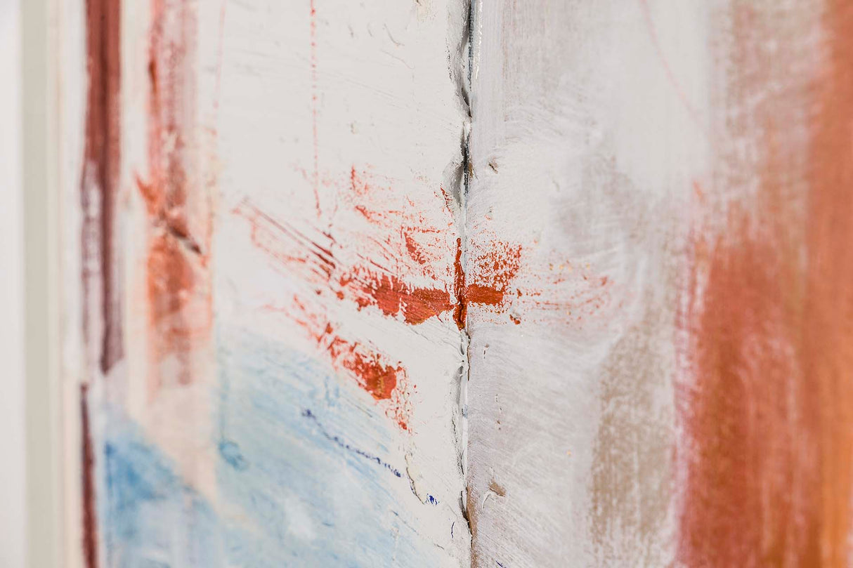 100% handgemalte Abstract Box 120x6x170 cm