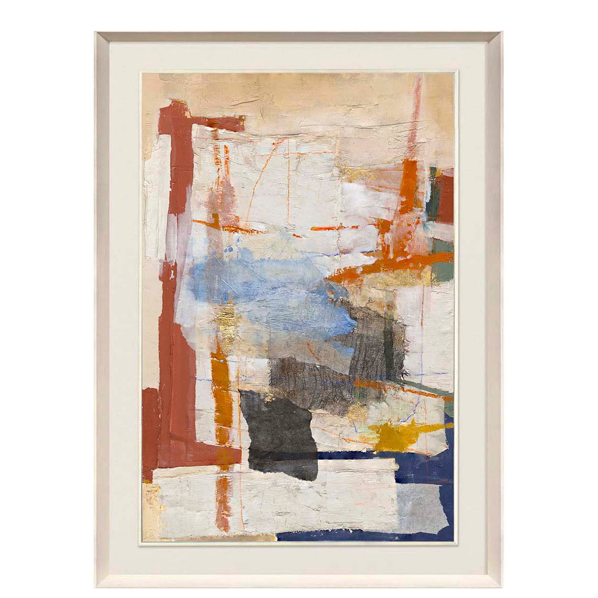 100% handgemalte Abstract Box 120x6x170 cm