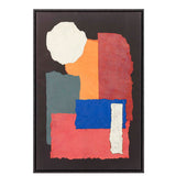 Table abstraite Waven avec cadre noir 63x4x93 cm