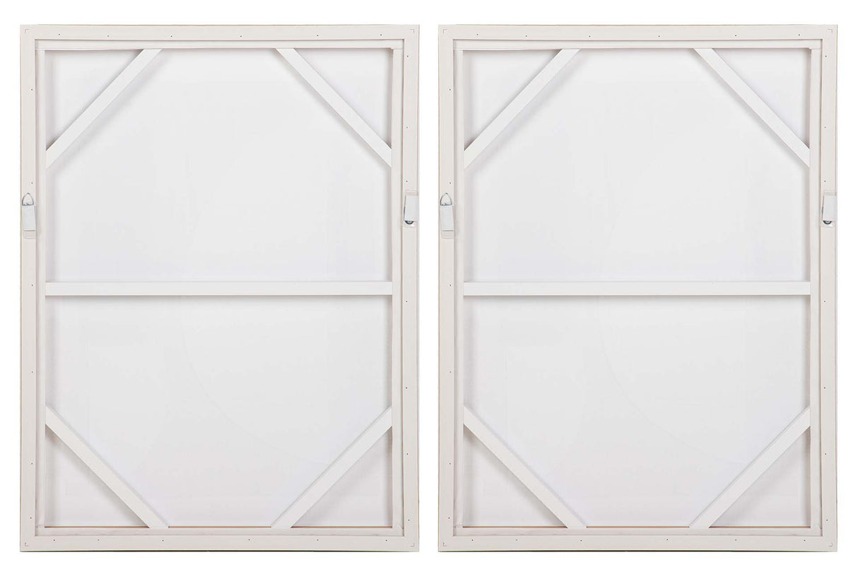 SET 2 CUADROS 50% PINTADO MANO 63x4x83 CM