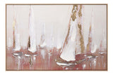 Boote 50% handgemalt 123x4x83 cm