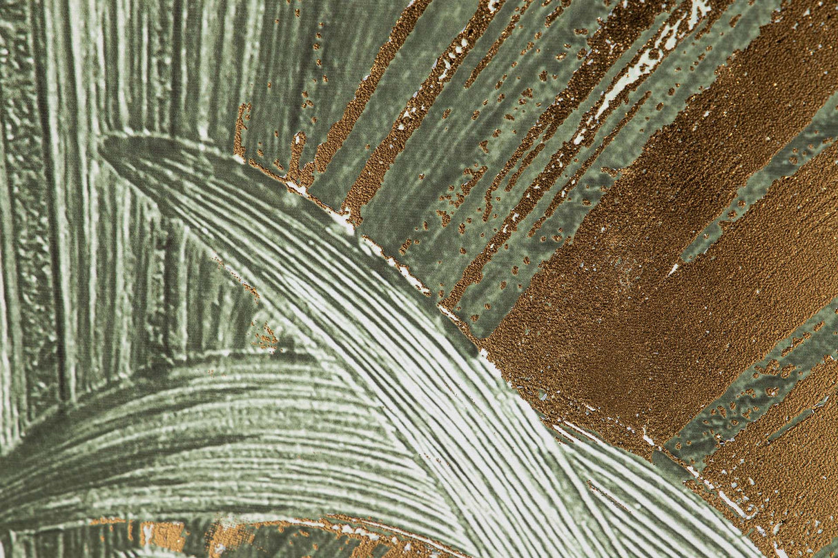 CUADRO HOJAS CON RELIEVE MARCO MARRON 83x4x123 CM