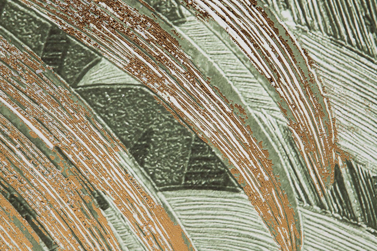 CUADRO HOJAS CON RELIEVE MARCO MARRON 83x4x123 CM