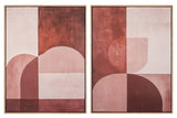 SET 2 CUADROS 50% PINTADO A MANO 63x4x83 CM