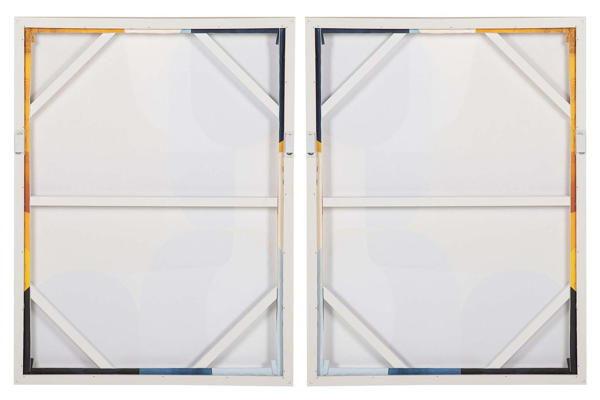 SET 2 CUADROS 50% PINTADO A MANO 63x4x83 CM