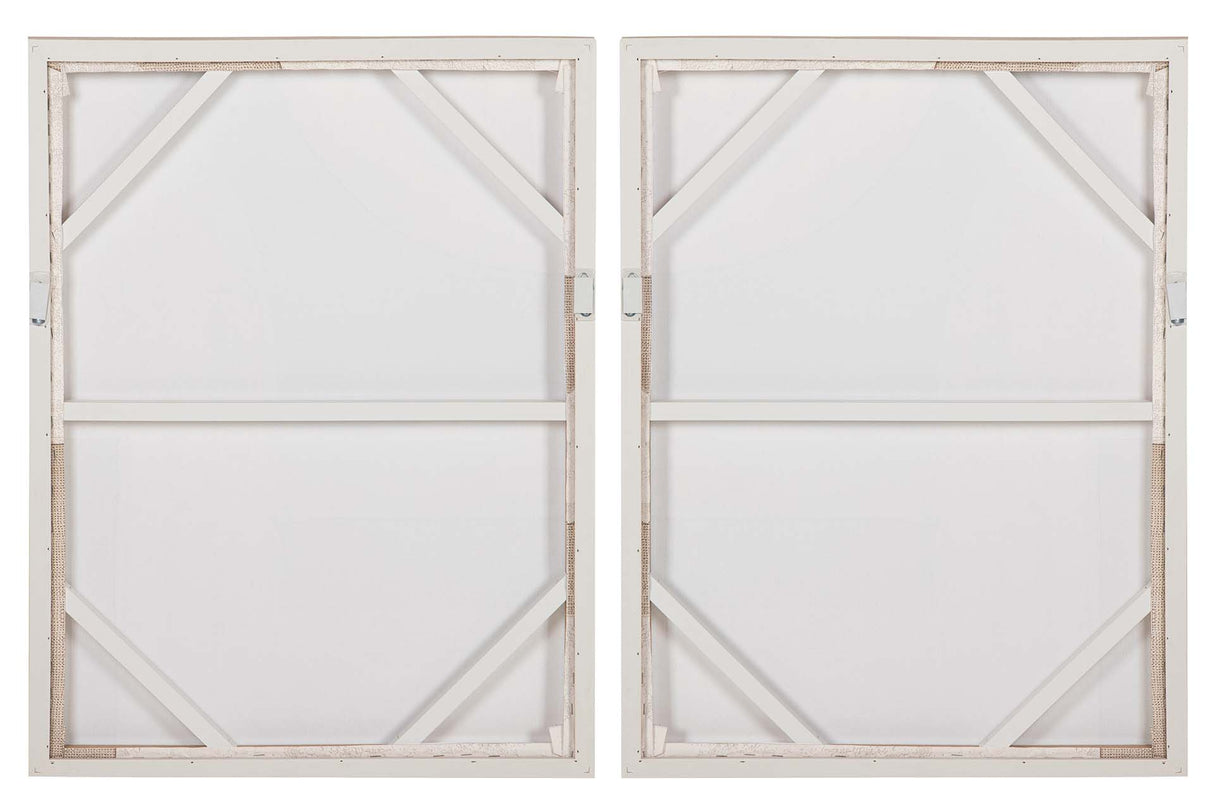 SET 2 CUADROS 50% PINTADO A MANO 63x4x83 CM