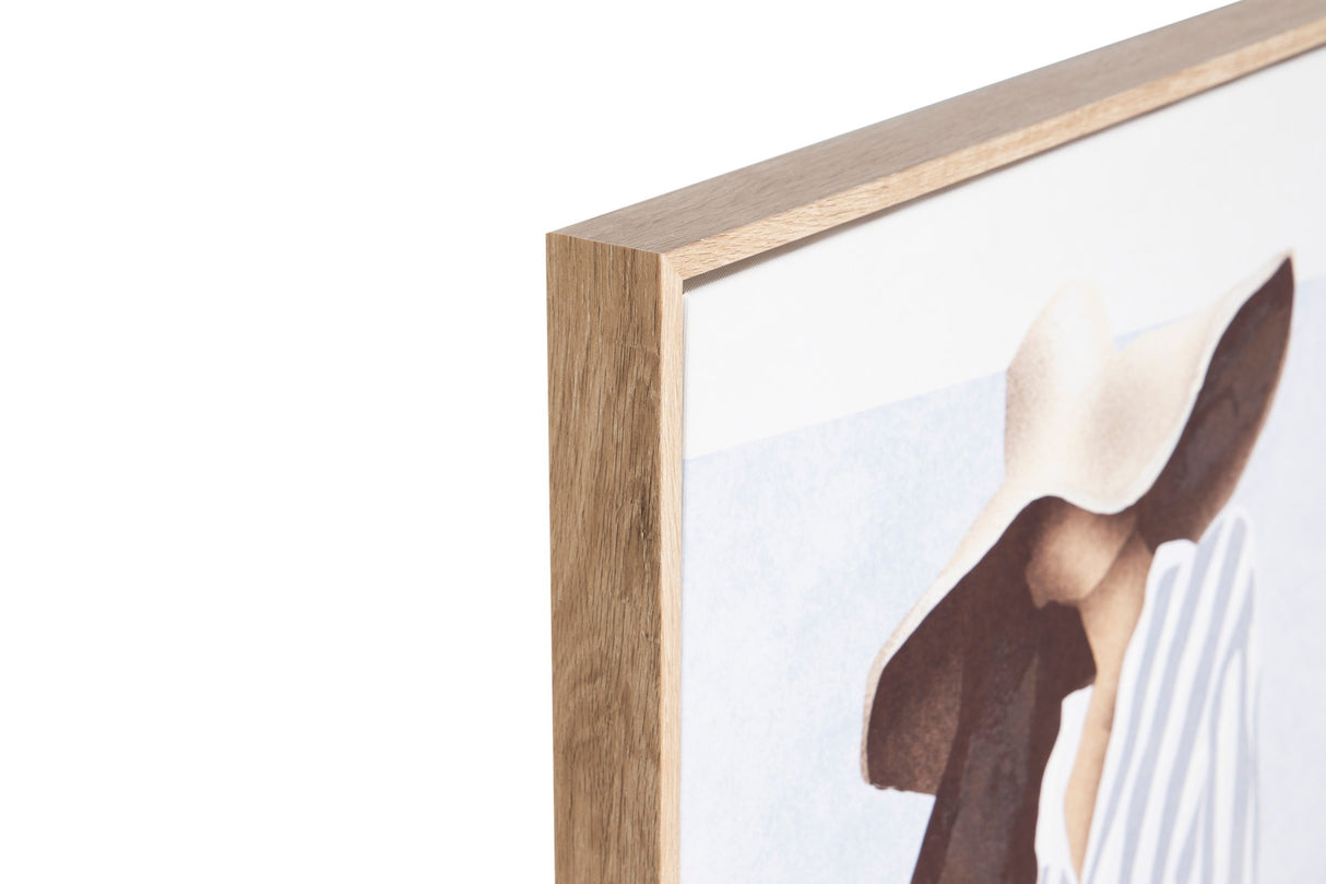 SET 2 CUADROS MUJERES 50% PINTADO A MANO 63x4x83CM