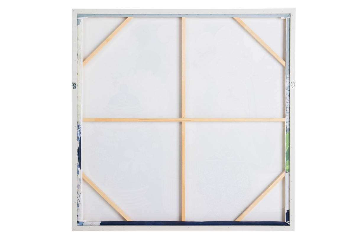 CUADRO FLOREROS 50% PINTADO A MANO 103x4x103 CM